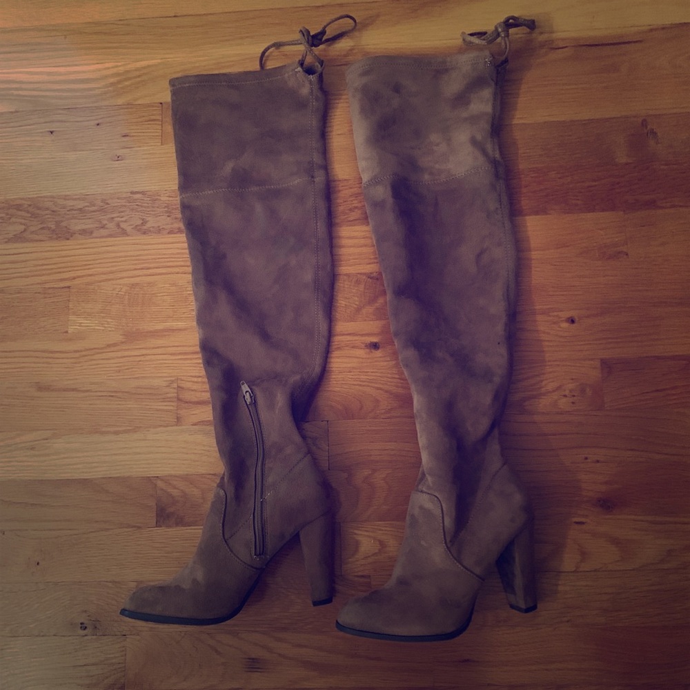 Tan Over The Knee Boots